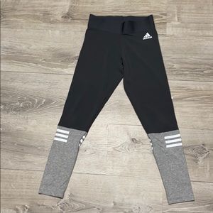 Adidas woman’s small black and grey leggings